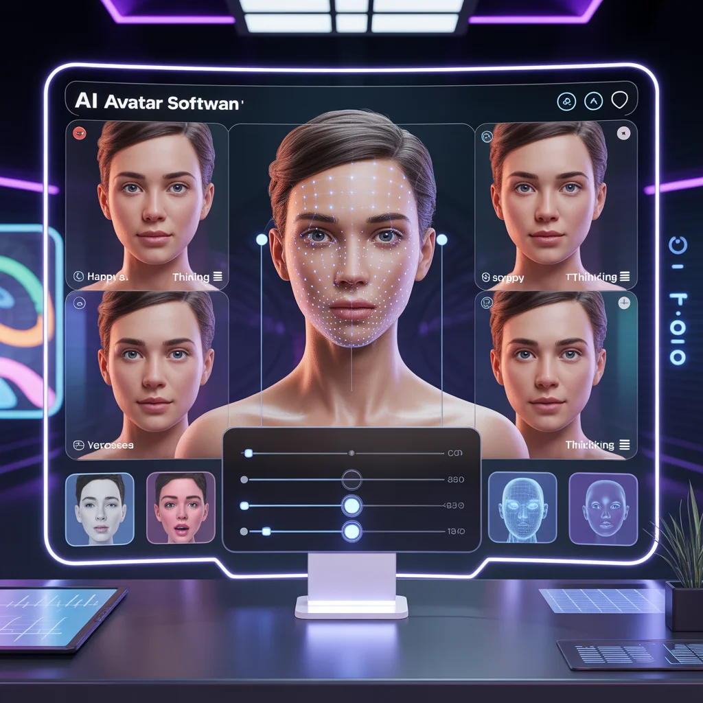 ai avatar software with advanced facial expression controls